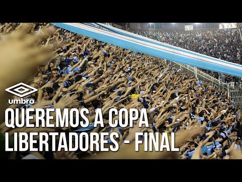 "QUEREMOS A COPA - LANUS COPADA" Barra: Geral do Grêmio • Club: Grêmio