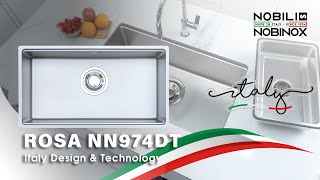 CHẬU RỬA BÁT 1 HỐ NOBINOX ROSA NN974DT video 1