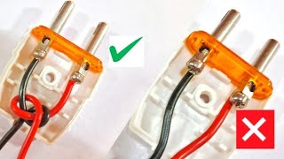 proper 2 pin plug connection || electrical life hacks || amazing tips and trick