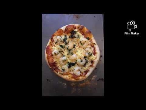 Garlic Shrimp Pizza (Wolfgang Puck's Pizza Dough Recipe)
