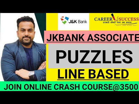 PUZZLES | JKBANK ASSOCIATE EXAM  |  REASONING TRICKS