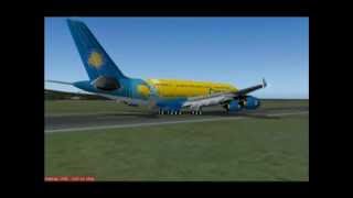 preview picture of video 'Flight Simulator 2004 - A380 ILS Approach to Runway 14 at SBFL.'