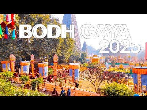 Bodh Gaya during Nyingma Monlam Chenmo རྒྱ་གར་རྡོར་རྗེ་གདན་རྙིང་མ་སྨོན་ལམ་ཆེན་མོའི་སྐབས