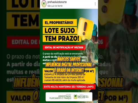 AVISO ⚠️ IMPORTANTE SÃO LUIZ DO NORTE GO