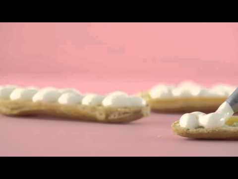 Recette Éclair fraise, rhubarbe et passion