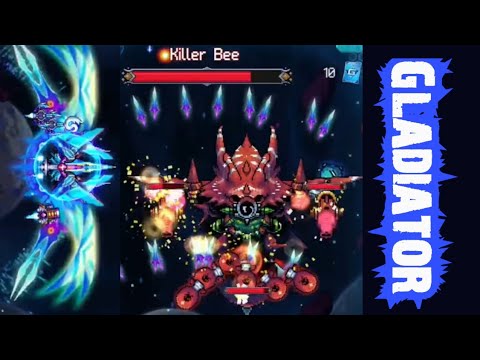 #Galaxiga: Gladiator Starship vs Killer Bee Boss