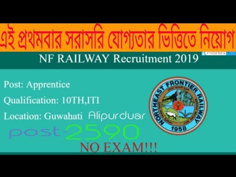 Railway Direct recruitment 2019 | এই প্রথবার সরাসরি যোগ্যতার ভিত্তিতে রেলে নিয়োগের বিজ্ঞপ্তি