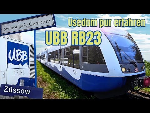 Usedom per Bahn – RB23 der UBB komplett! Stadler GTW auf historischer Strecke der Kaiserbäder