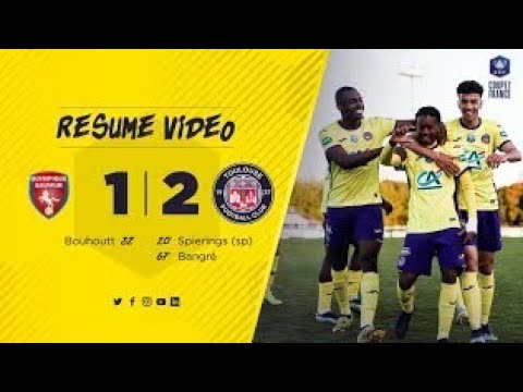 Olympique Saumur 1-1 Toulouse 32' Minutes Wail Bouhoutt