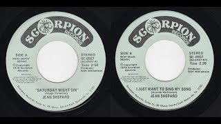 Jean Shepard - Scorpion SC 0557 - Saturday Night Sin -bw- I Just Want To Sing My Song