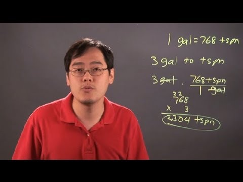 How to Convert Gallons to Teaspoons : Math Answers