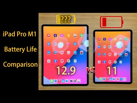 2021 iPad Pro M1 Battery Drain Test | 12.9" vs 11-Inch Is Mini LED Power Efficient?