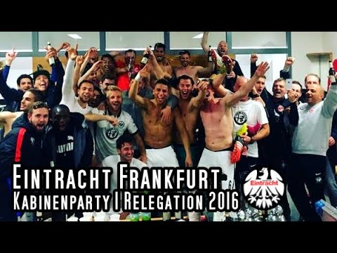 Eintracht Frankfurt | Kabinenparty | Feier | Klassenerhalt | 2016 | Nürnberg | Nie mehr 2. Liga |