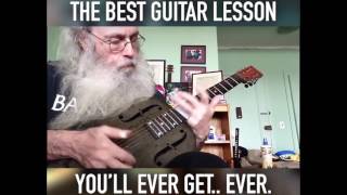 THE BEST BLUES GUITAR LESSON! [FUNNY!]