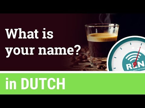 How to say "my name is..." and ask "what is your name?" in Dutch - One Minute Dutch Lesson 6