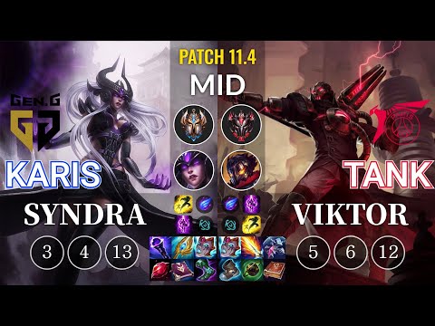 GEN Karis Syndra vs TLN Tank Viktor Mid - KR Patch 11.4