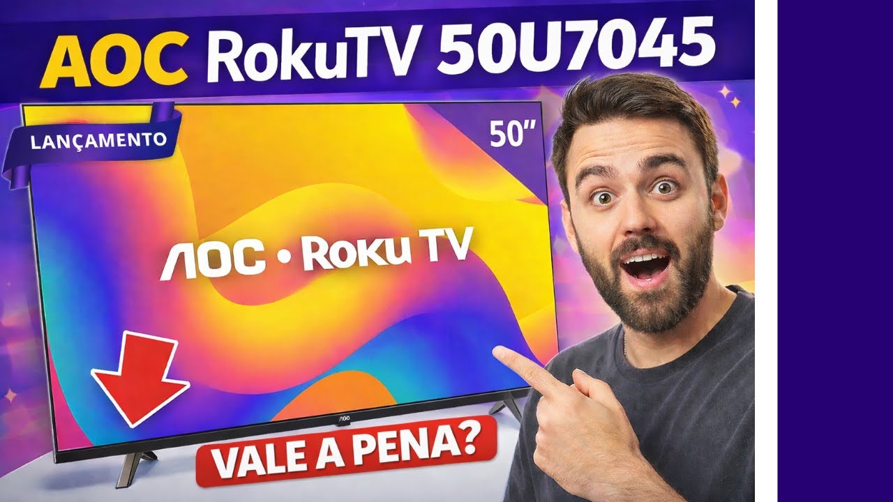 Miniatura da avaliação em vídeo de Smart TV AOC 32S5045 32 Polegadas HD Roku TV
