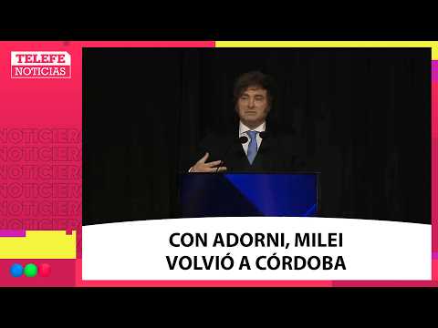 Milei en Córdoba: discurso en la Bolsa DE COMERCIO