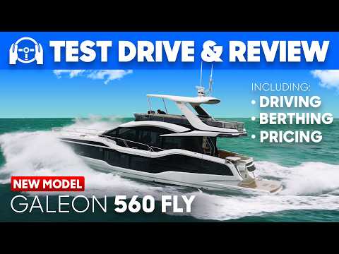 Why this is the BEST Galeon flybridge - Galeon 560 Fly Test Drive & Boat Tour