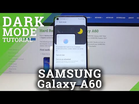 How to Activate Night Mode in SAMSUNG Galaxy A60 – Reduce Brightness