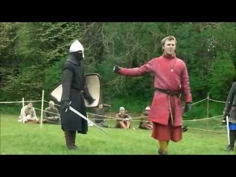 Historia Normannis at Whittington Castle 2014 - Mythbusters/Arming Of The Knight