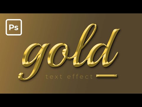 Gold Text Effect in Photoshop