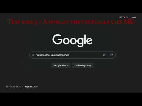 DEF CON 31 - SpamChannel - Spoofing Emails From 2M+ Domains & Virtually Becoming Satan - byt3bl33d3r