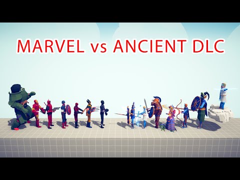 MARVEL Team vs ANCIENT DLC Team - Totally Accurate Battle Simulator TABS