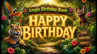 Download lagu Jungle Birthday Bash 🦒 Happy Birthday Song | Wild Birthday Celebration mp3