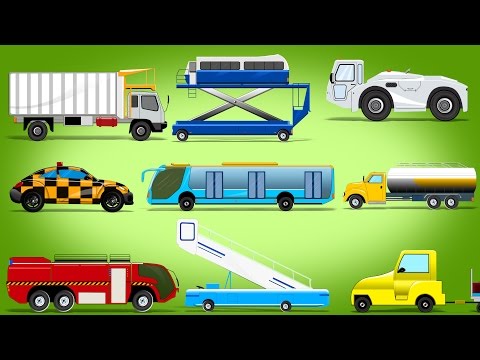 Airport Vehicles | Vehicles Series | Vehicles Video For Kids | cartoon about kids for childrens