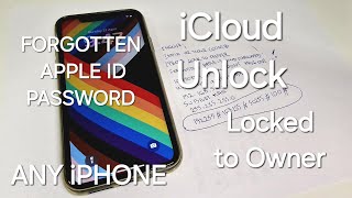 iCloud Unlock Any iPhone 7,8,X,11,12,13,14,15 Locked to Owner/Forgotten Apple ID and Password✔️