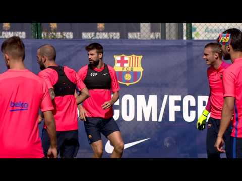 FC Barcelona Training session: Ahead of Champions League
