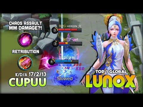 Lunox Aggressive Ganking in National Arena Contest! CUPUU Top 1 Global Lunox ~ Mobile Legends