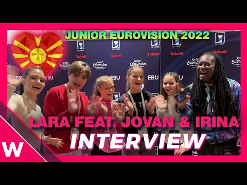 Lara feat. Jovan & Irina "Životot E Pred Mene" (North Macedonia) | Junior Eurovision 2022 interview