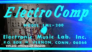 Video thumbnail for EML ElectroComp 200 Demo by Vintage Synthesizer Museum