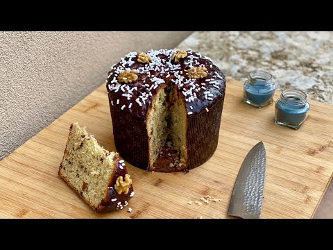 PANETTONE al CIOCCOLATO, FICHI e NOCI al BRANDY ๐PANETTONE SPETTACOLARE e SOFFICE fatto in casa