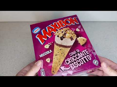 PROVIAMO IL NUOVO GELATO CONO MAXIBON AL GUSTO NOCCIOLA NOVITÀ ESTATE 2023