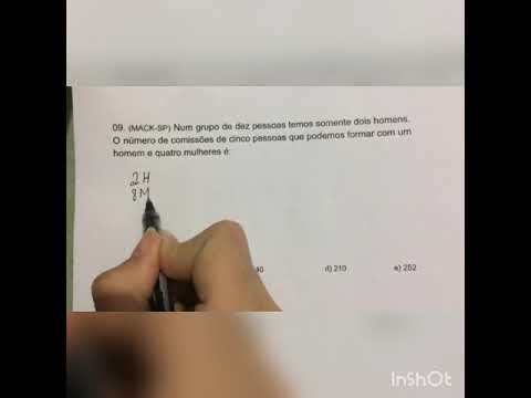 Combinatória - MACK Formação de Comissão - Combinação Simples