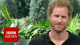 Prince Harry explains how he got the Queen to do Invictus Games video - BBC News