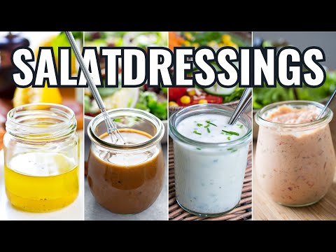 Diese 4 SALATDRESSINGS musst Du kennen! 🥗