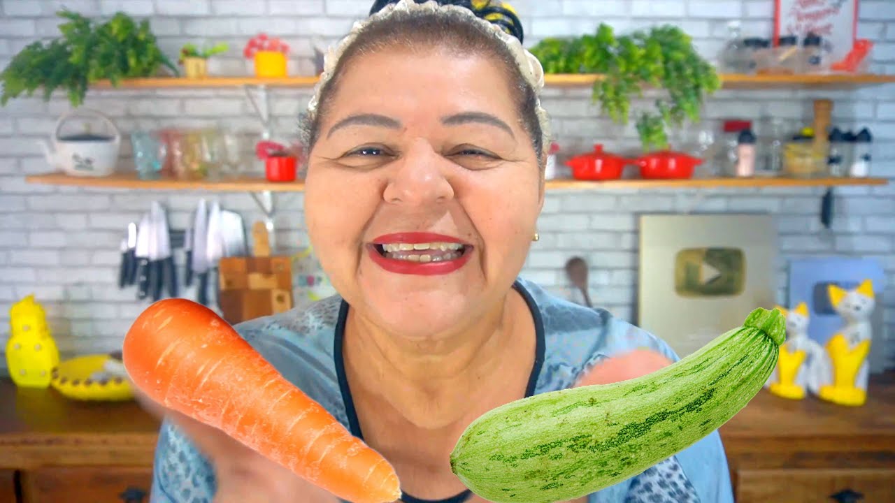 COM 1 CENOURA E ABOBRINHA FIZ UMA DELICIA DE REFEIÇÃO SUPER FÁCIL!!