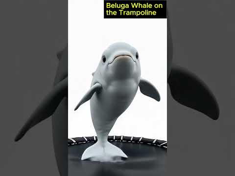 Beluga Whale is Jumping on the Trampoline | 04
