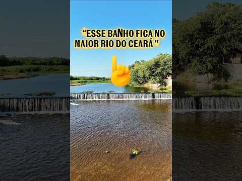 Banho no Rio Jaguaribe em Quixeré 🌿💧 #RioJaguaribe #QuixereCE