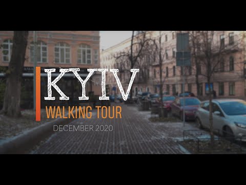 4K | Walking Tour Kyiv (December 2020) Winter Ukraine
