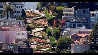 The Most Curved Road In The World / Lombard Street / San Francisco