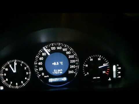 Mercedes-Benz W211 E 320 CDI 0-200 Acceleration (OM648 R6)