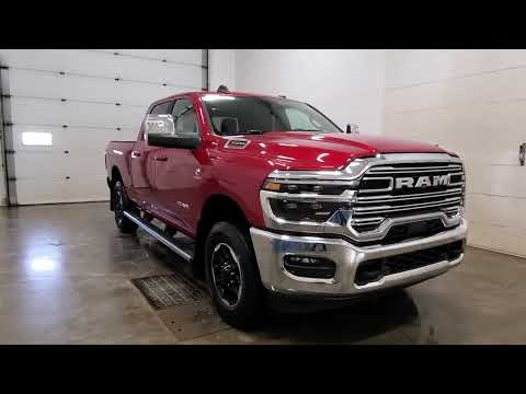 2026 Ram 3500 Laramie 4x4 Crew Cab 6'4" Box in Red for sale at Indian Head Chrysler Dodge Jeep Ram Ltd. in Indian Head, SK