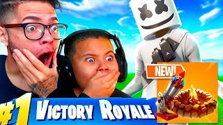 *NEW* BOTTLE ROCKETS & FORAGED CAMPFIRE COMING TO FORTNITE BATTLE ROYALE! 10 YEAR OLD KID LAGGING 😂