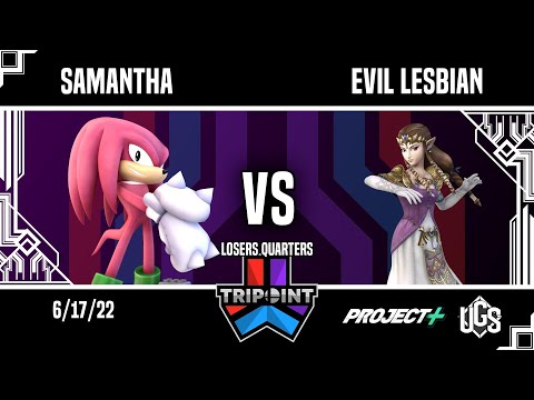Tripoint Smash 147 - Losers Quarters - Samantha(Knuckles) Vs. evil lesbian(Zelda)