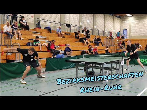 Offensive Sidespin-Schupfbälle - Bezirksmeisterschaften Rhein-Ruhr - Bahadir Secer vs Benno Schmidl